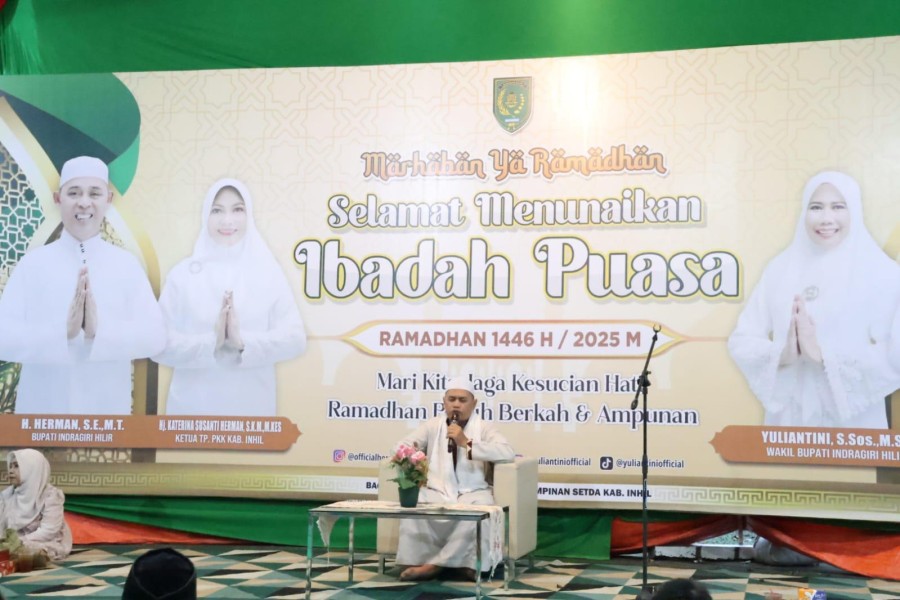 Bupati Indragiri Hilir Gelar Amaliyah Ramadhan dan Silaturahmi Menyambut 13 Ramadhan 1446 H