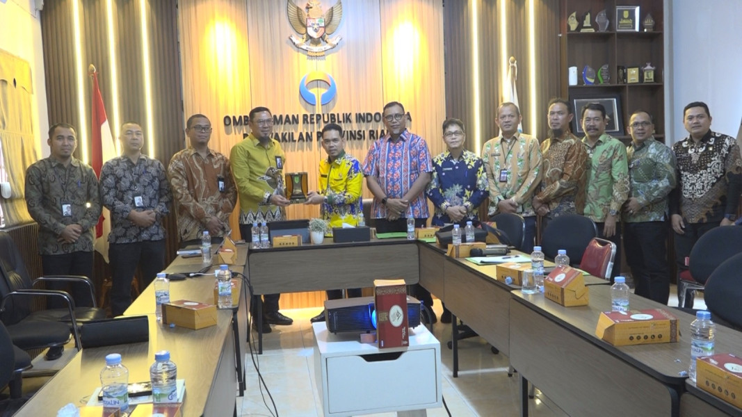 Pj Bupati Inhil Erisman Kunjungi Kantor Ombudsman RI Perwakilan Provinsi Riau 