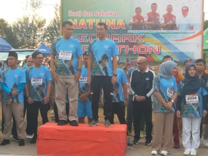 Bupati Natuna Lepas Peserta Natuna Geopark Marathon 2024 Bertaraf Internasional 