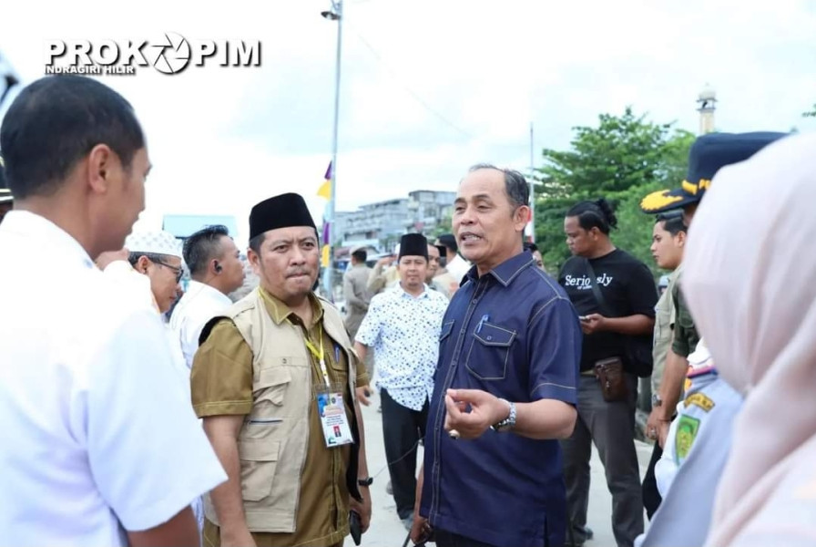 Pastikan Kesiapan Angkutan Jama'ah Haji, Pj. Bupati Inhil Tinjau Langsung Ferry Jama'ah Haji 